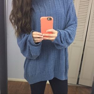 Blue Crew Neck Sweater